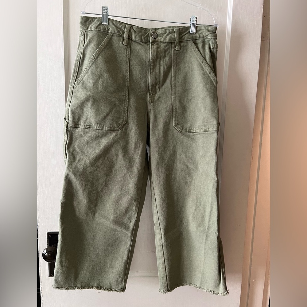 Just Black Denim Olive Straight Leg Carpenter Jean 31